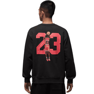 Nike耐克26春季新款JORDAN男士针织圆领套头衫休闲运动卫衣IR0111
