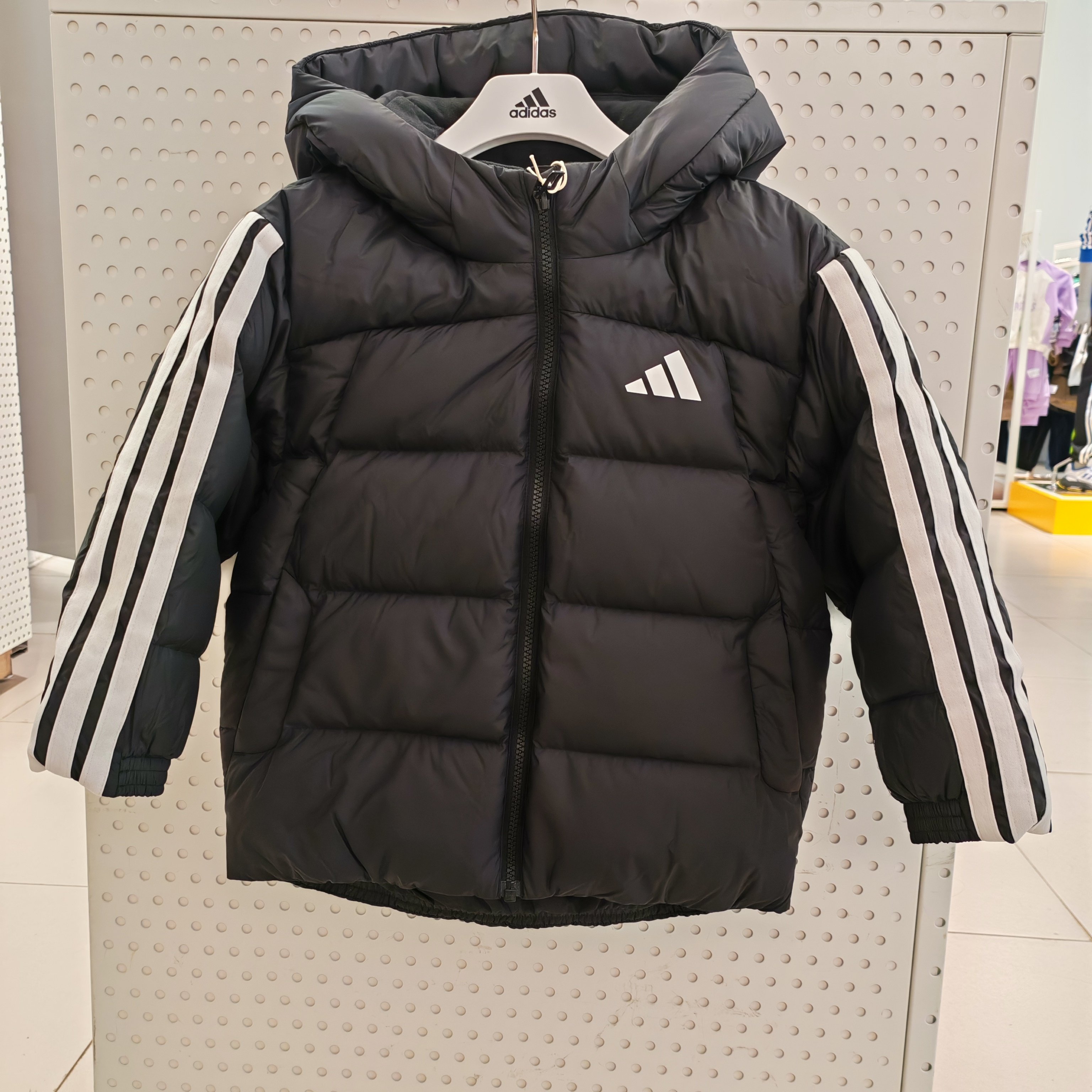 25新款Adidas阿迪达斯儿童三条纹保暖羽绒服外套KC5928/KC5929,运动服/休闲服装,运动羽绒服,淘宝优惠券,粉丝福利购,淘宝优惠卷