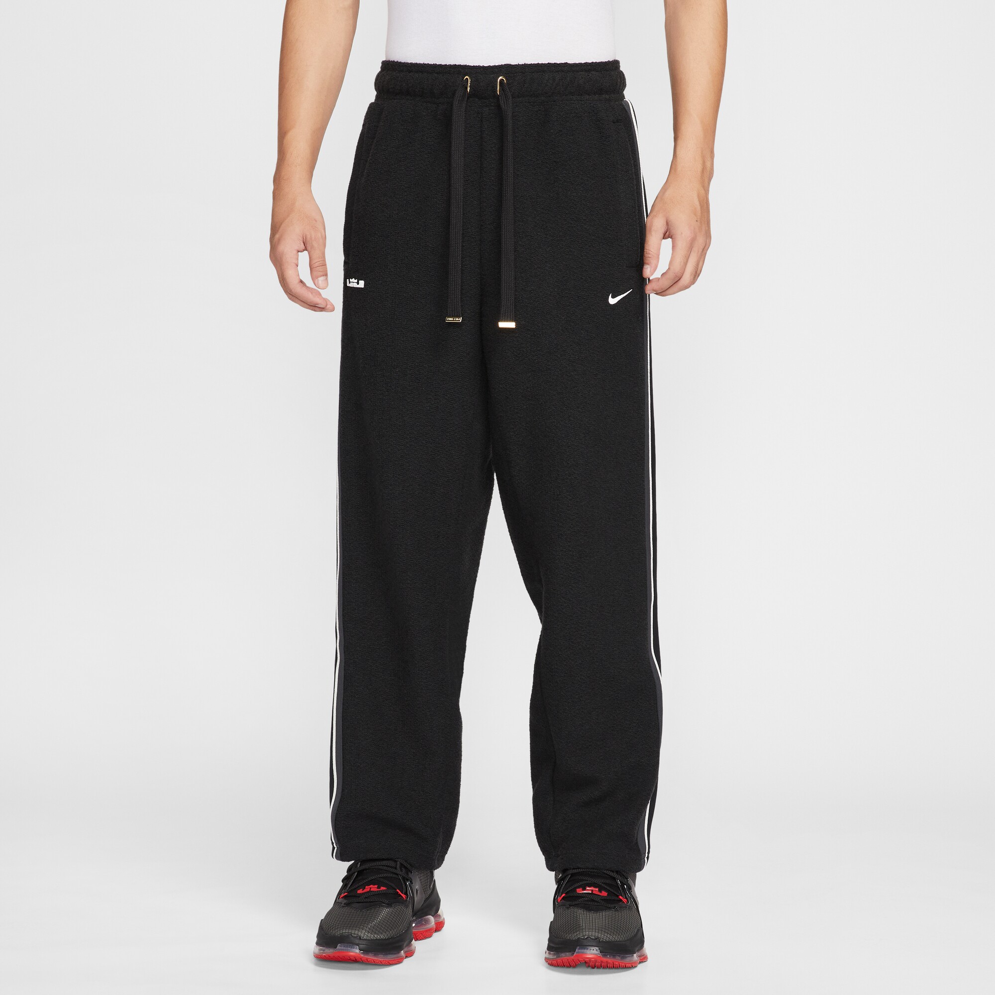 NIKE耐克男子25冬季詹姆斯运动休闲针织保暖加绒篮球长裤HV3491