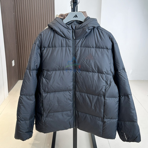 阿迪达斯男子保暖连帽运动羽绒服