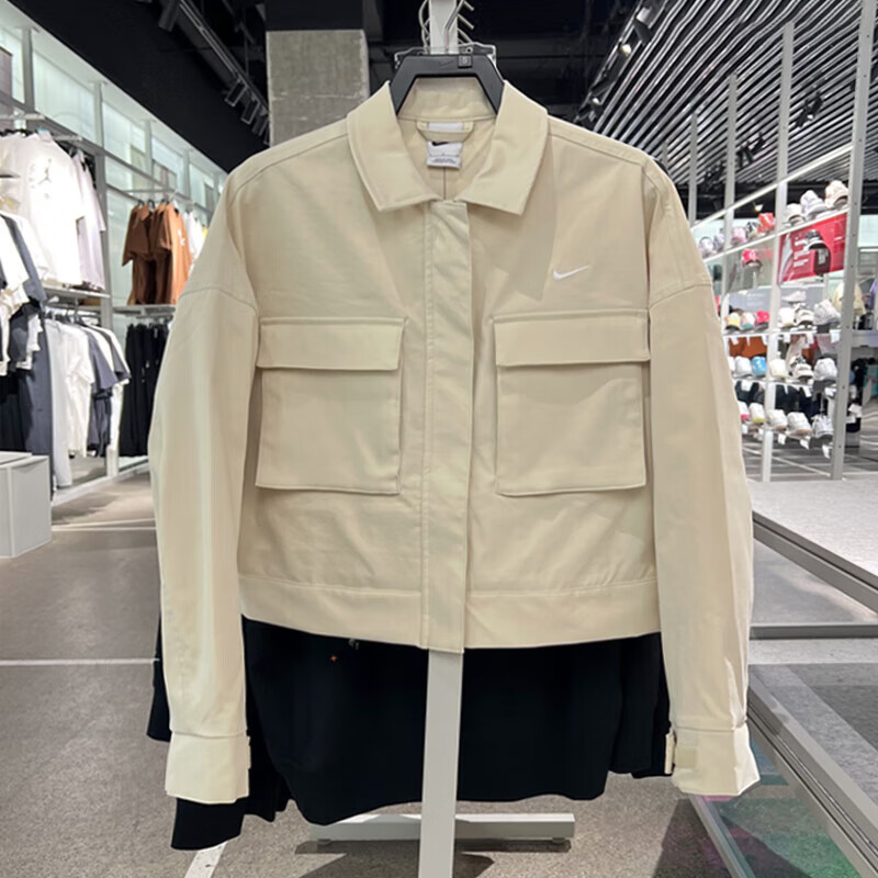 NIKE耐克女子超宽松短款夹克外套