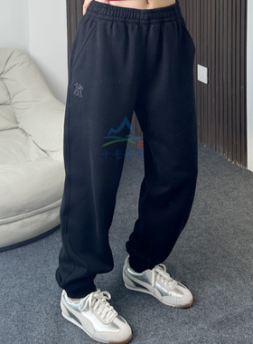 25秋季新款MLB长裤男女NY小标刺绣加绒束脚卫裤运动裤3APTB2756