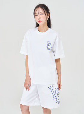 24新款MLB情侣短裤男女NY印花大标复古字母镂空运动裤3ASPB0243