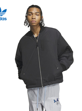 Adidas阿迪达斯三叶草男女秋季两面穿保暖夹克外套IN0989 IN0990