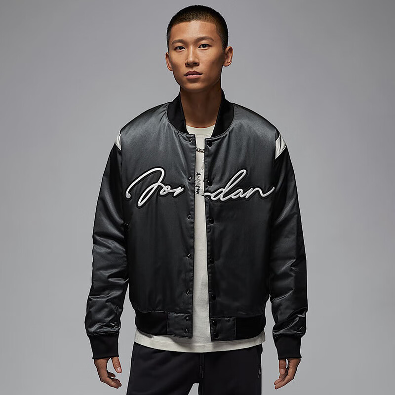 耐克男运动夹克保暖拼接棉服外套