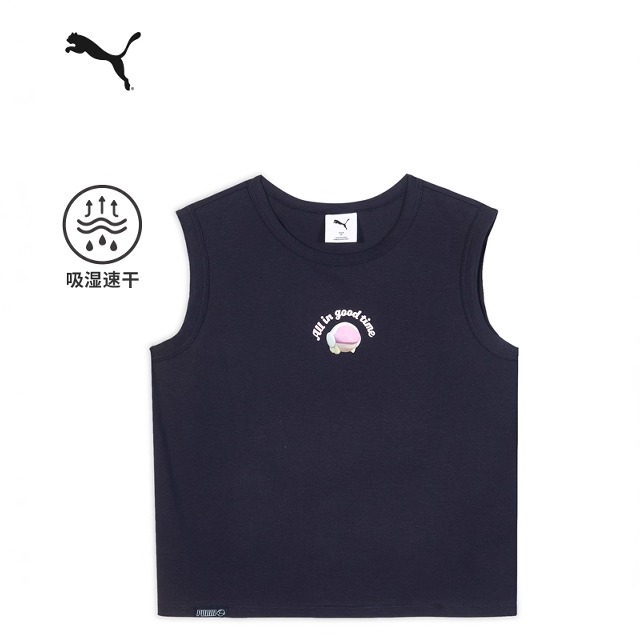 彪马背心女无袖透气健身运动休闲