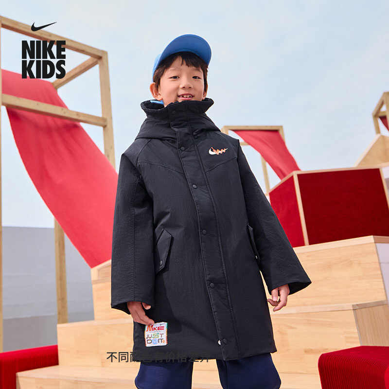 Nike耐克大童外套保暖棉服夹克