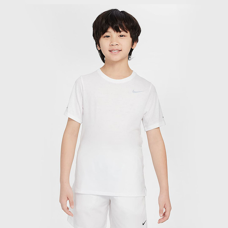 Nike耐克25新款男童大童专业跑步健身训练透气柔软速干短袖DD3055