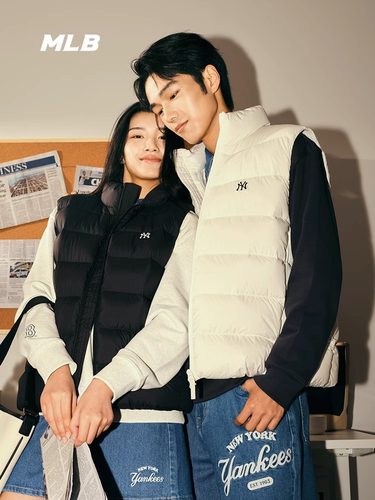 MLB男女NY刺绣时尚保暖背心