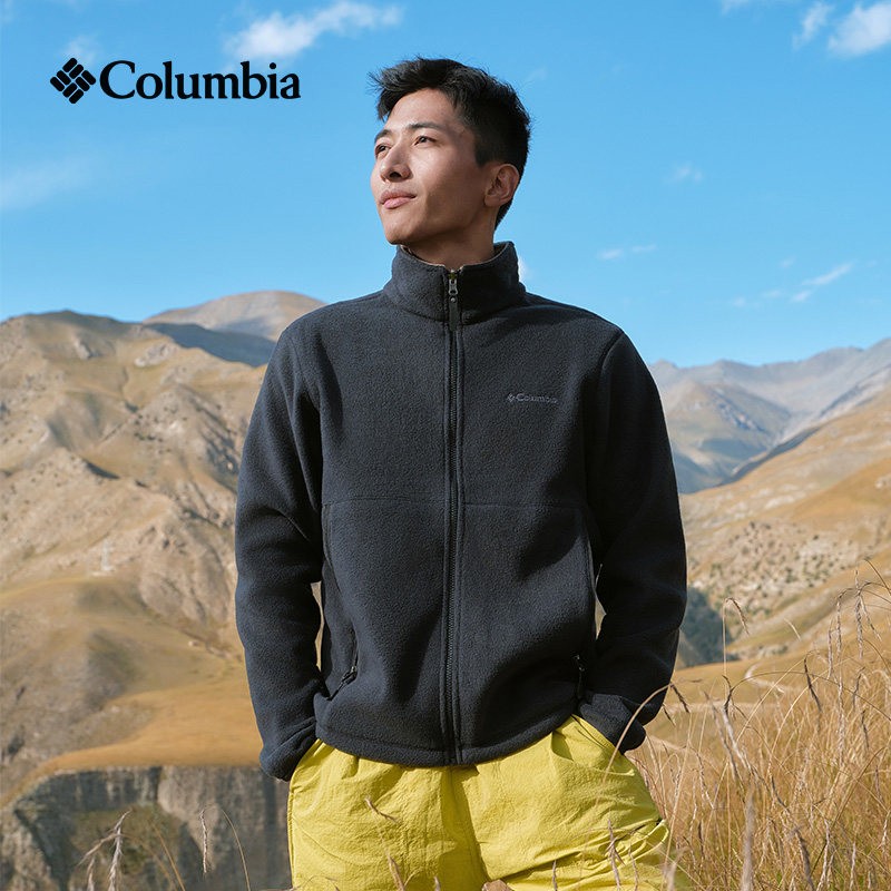 Columbia哥伦比亚户外男子运动旅行徒步旅行立领保暖抓绒衣XM8719