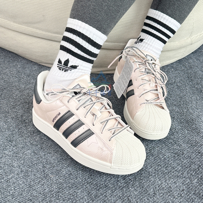 阿迪达斯三叶草女贝壳头运动板鞋