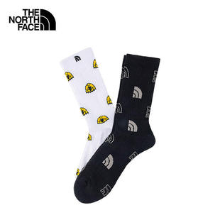 TheNorthFace北面户外男女26新款透气中筒2双装休闲运动袜子8GKM