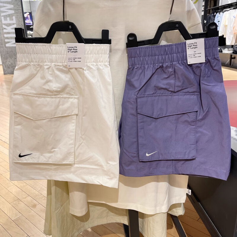 NIKE耐克女子梭织高腰工装短裤