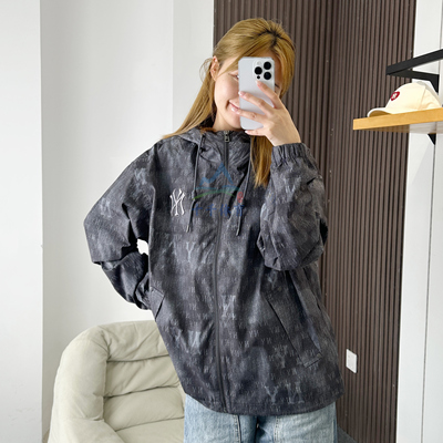 MLB外套男女NY老花扎染运动夹克