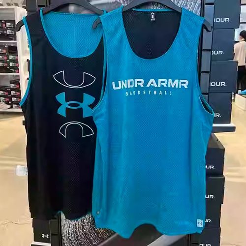 安德玛男子双面穿网眼运动背心