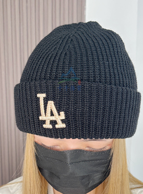 25秋季新款MLB毛线帽男女字母大标刺绣保暖针织帽冷帽3ABNM0756