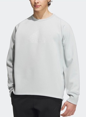 25秋季新款Adidas阿迪达斯卫衣男子保暖宽松百搭休闲上衣IQ1376