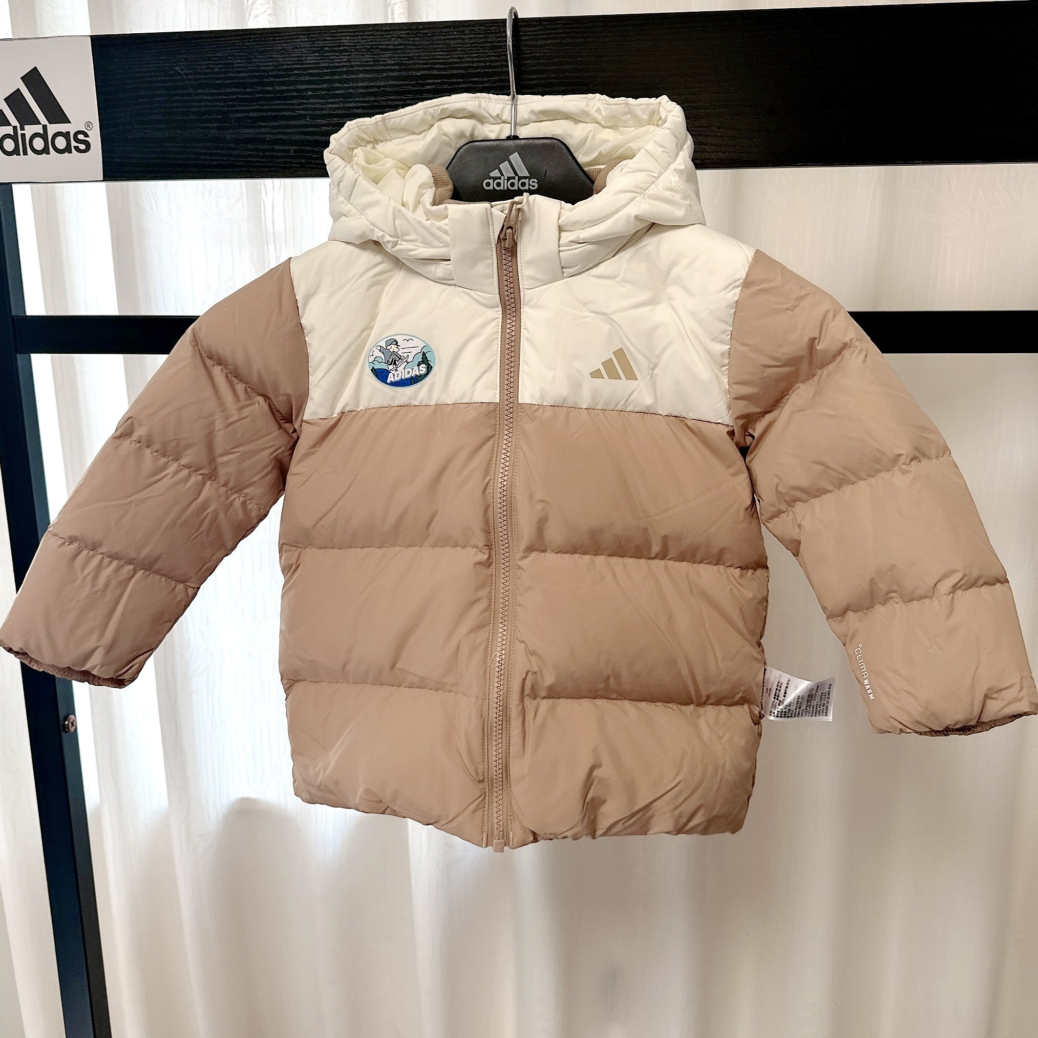 25新款阿迪达斯婴幼童连帽保暖羽绒服外套KC5394/KC5395/KC5396