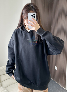 25冬季adidas阿迪达斯男女运动休闲连帽套头衫卫衣JX5597/JX5598