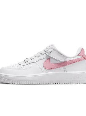 Nike耐克男女童空军一号魔术贴易穿脱低帮运动休闲鞋板鞋IH4498