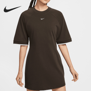 2025夏季 Nike耐克Sportswear女士缝褶透气针织连衣裙HJ0325 新款