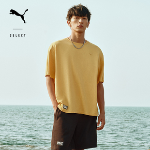 25新款PUMA彪马短袖男女款情侣纯棉宽松舒适运动休闲T恤631558