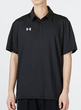 UA安德玛团队短袖男健身训练透气运动高尔夫POLO衫T恤22500524