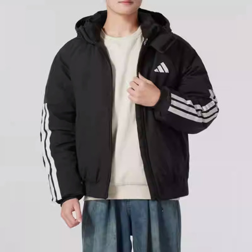 阿迪达斯男子连帽运动羽绒服外套