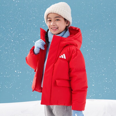 阿迪达斯儿童600蓬连帽羽绒服