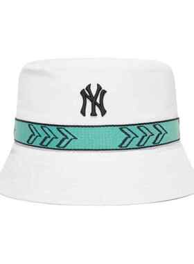 MLB男女款帽子NY刺绣渔夫帽遮阳休闲潮流百搭运动帽盆帽3AHTS032N