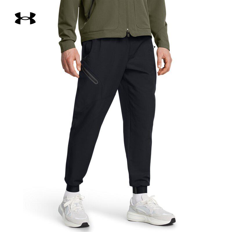 安德玛UA秋冬长裤24新款 Unstoppable男子训练束脚运动裤1388823