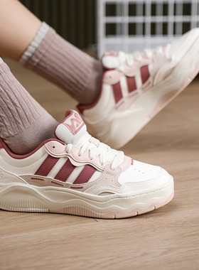 26春季新款adidas阿迪达斯女鞋运动鞋低帮耐磨轻便休闲板鞋KH9028