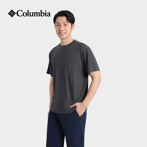哥伦比亚户外吸湿速干短袖T恤男