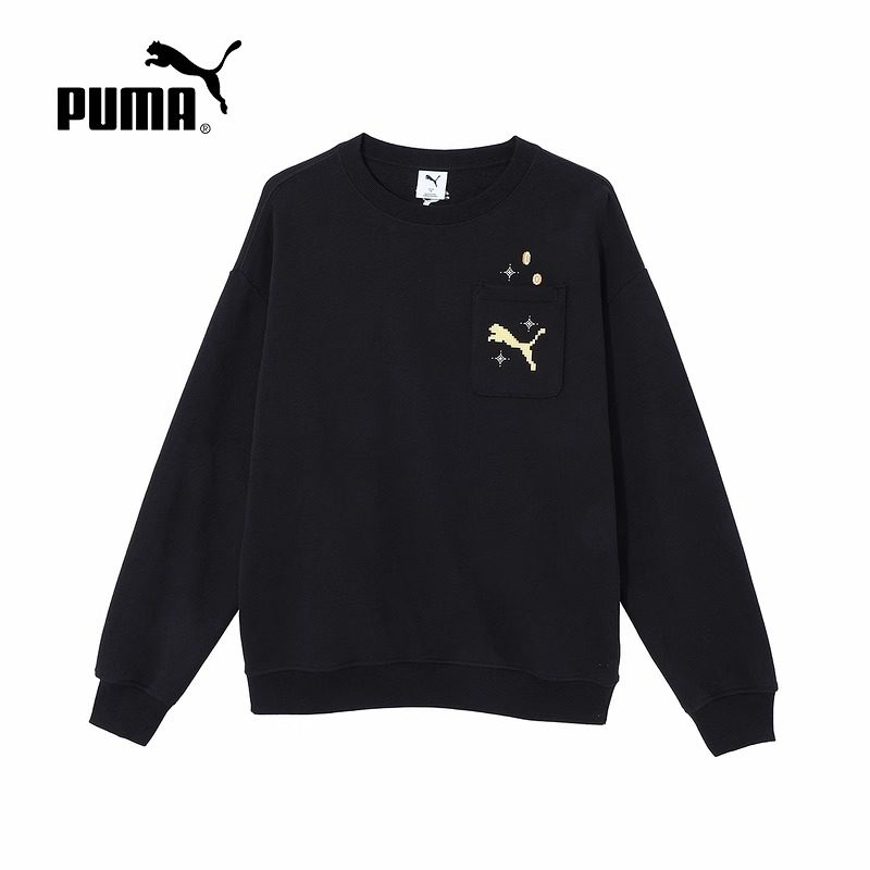 PUMA彪马25春秋新款新年款男子宽松罗纹休闲运动卫衣套头衫631417