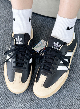 25新款Adidas阿迪达斯大童SAMBA OG德训鞋运动板鞋JQ8554/JQ8555