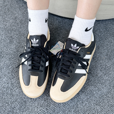 Adidas阿迪达斯大童德训鞋板鞋