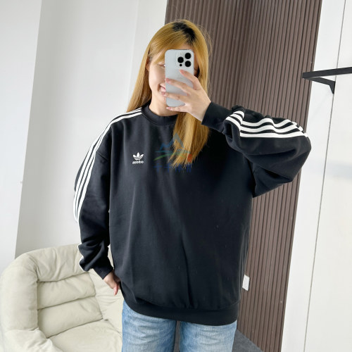 阿迪达斯套头衫男子宽松圆领卫衣