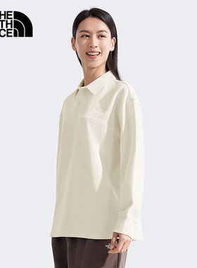 北面女春季户外透气纯棉Polo衫