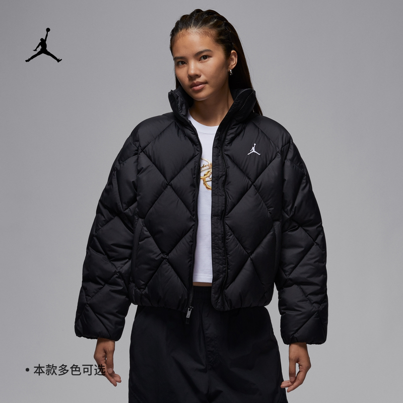 NIKE耐克女子25冬季防泼水绗缝夹克运动休闲保暖棉服外套HV0418