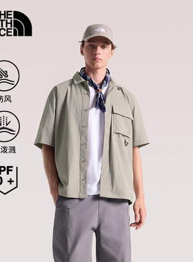 TheNorthFace北面户外防泼水新款男可拆卸UPF休闲防晒衣外套|8FZP
