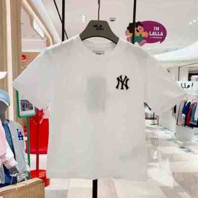 MLB儿童短袖NY刺绣小标运动T恤