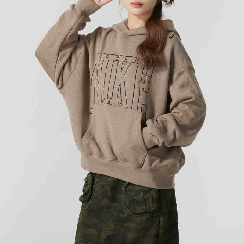 Nike耐克卫衣女子毛圈套头连帽衫