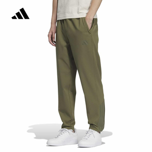 adidas阿迪达斯新款透气快干跑步健身训练男梭织休闲长裤 KA1299