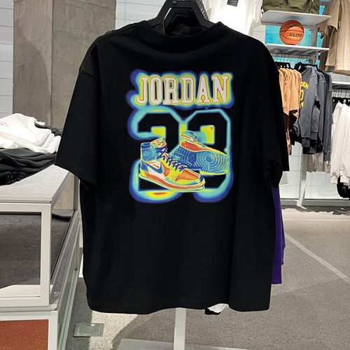 JORDAN耐克男子透气印花短袖T恤