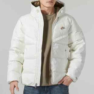 Nike耐克羽绒服男2024冬季 连帽防风保暖运动休闲外套FZ1103 新款
