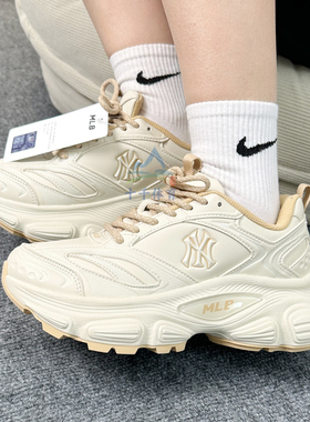 MLB男女情侣款25秋季复古厚底增高运动流浪鞋老爹休闲鞋3ASHW005N