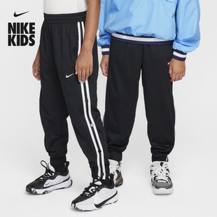NIKE耐克大童宽松春季新款男女童休闲透气排扣轻便篮球长裤FZ5244