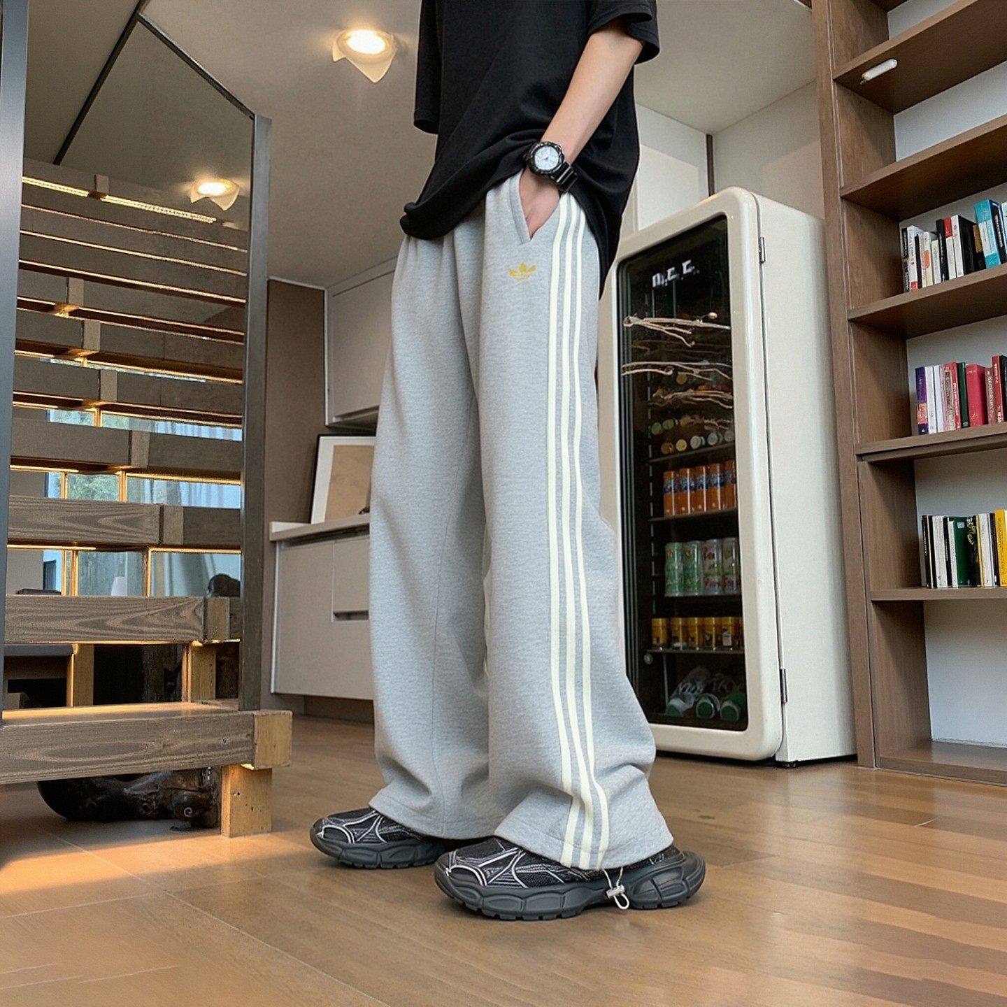 26春季新款adidas阿迪达斯三叶草男长裤针织运动裤KT0652/KT0653