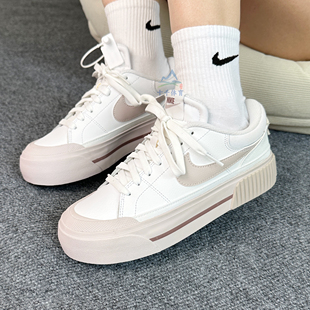 LIFT增高舒适厚底运动鞋 LEGACY DM7590 Nike耐克女子COURT 25新款