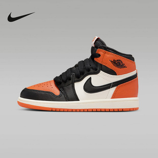 Nike耐克小童Air Jordan 1 AJ1高帮训练运动休闲缓震篮球鞋FD1412